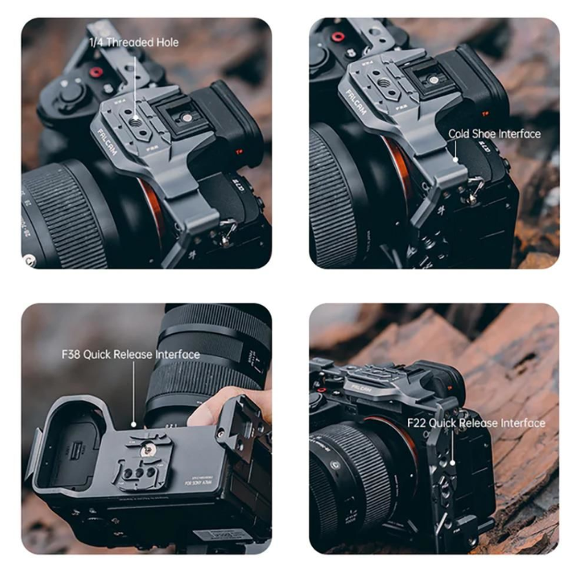 Falcam F22&F38 Quick Release Camera Cage Çerçeve (Sony A7M4)