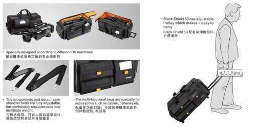 Fancier Black Shield Kamera Çantası FB-6009