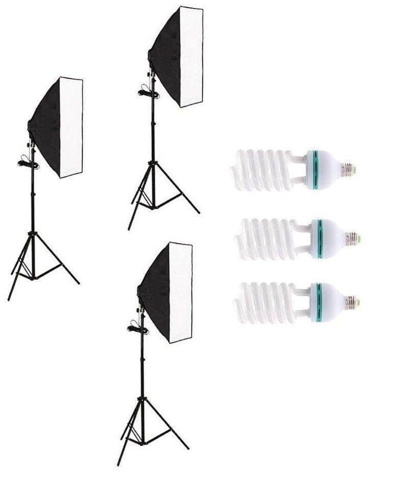 Fancier Sürekli Işık Seti 150w 60x60 Softbox -3'lü Set