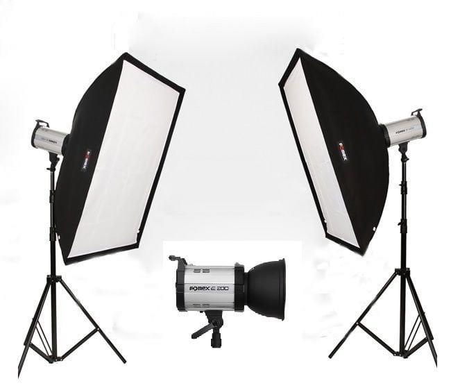 Fomex E-200-600 w/s Paraflash 3' lü Set