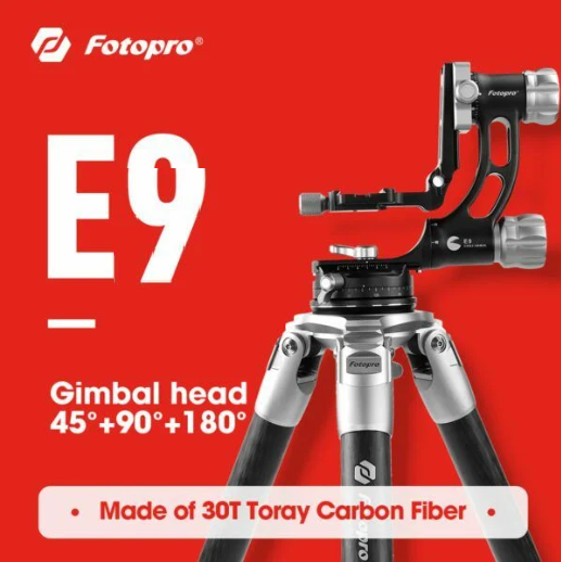 Fotopro E9 Eagle Serisi Gimbal Başlı Tripod