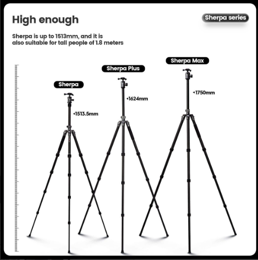 Fotopro Sherpa Plus Karbon Fiber Tripod