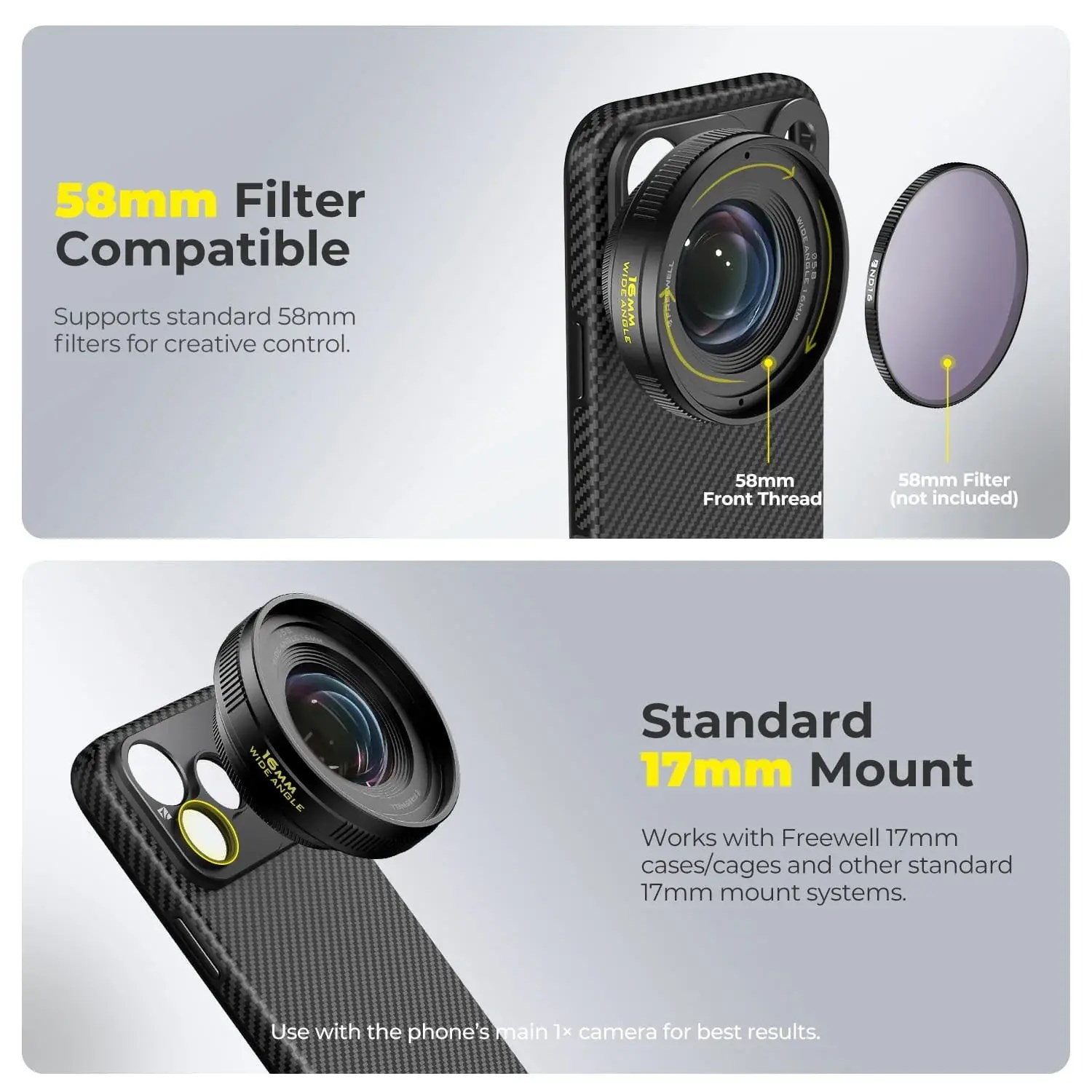 Freewell 16mm Wide Angle Lens