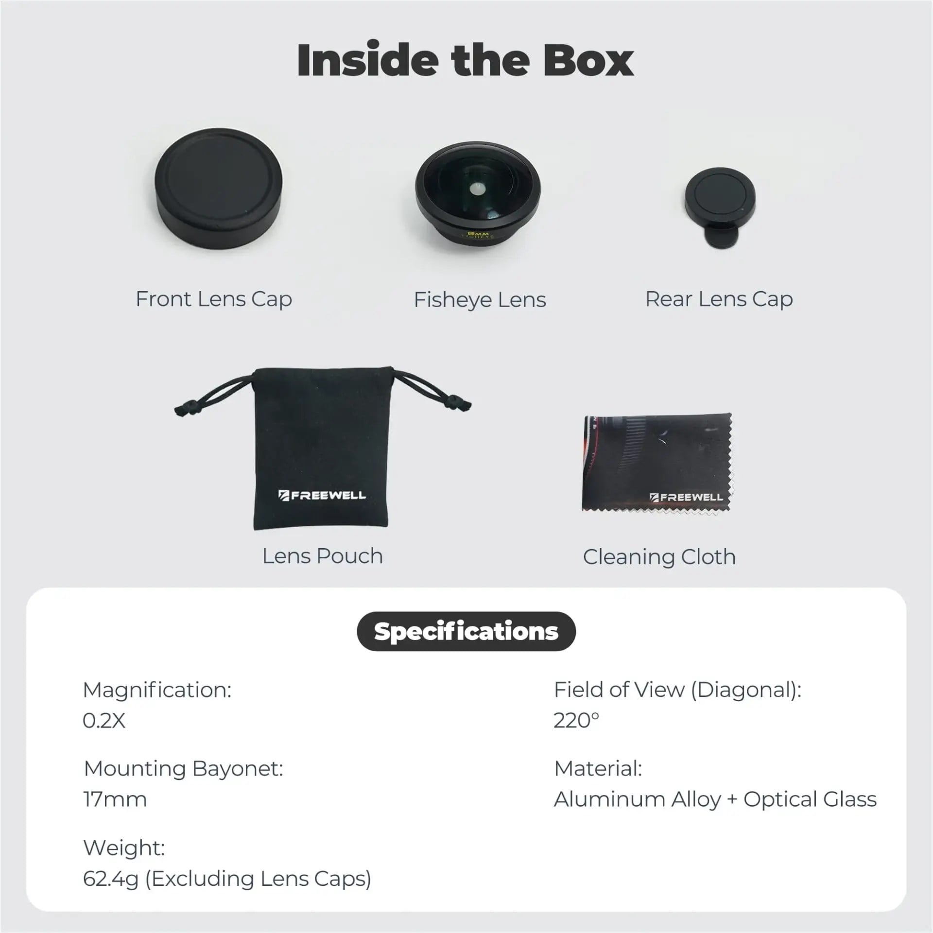 Freewell 8mm Fisheye Lens