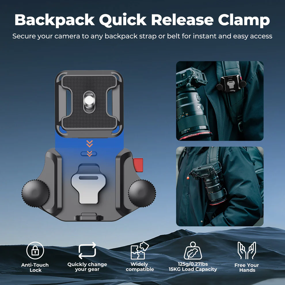 Freewell Backpack Quick Release Clamp