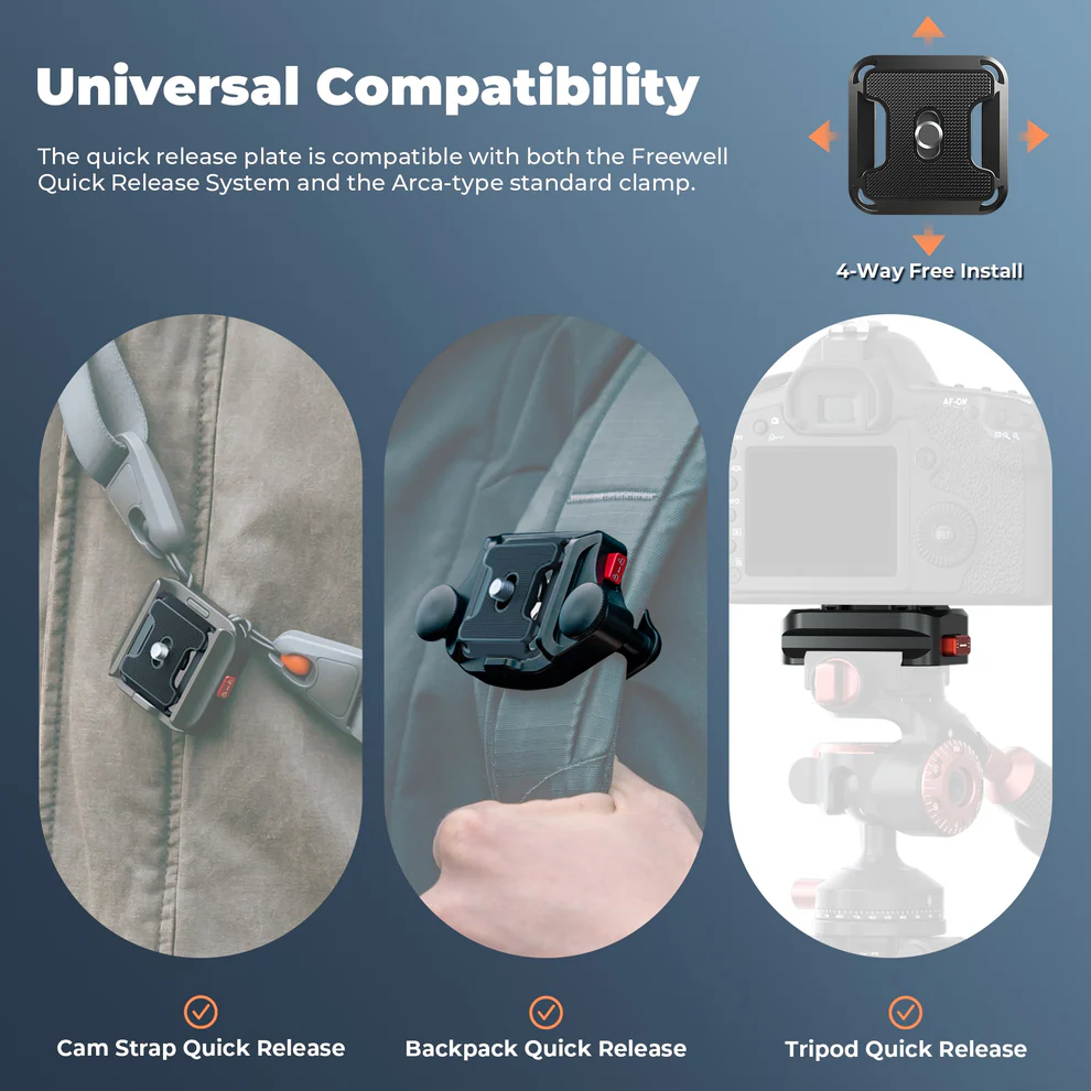 Freewell Backpack Quick Release Clamp