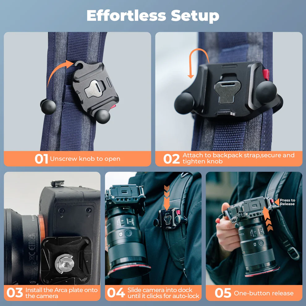 Freewell Backpack Quick Release Clamp