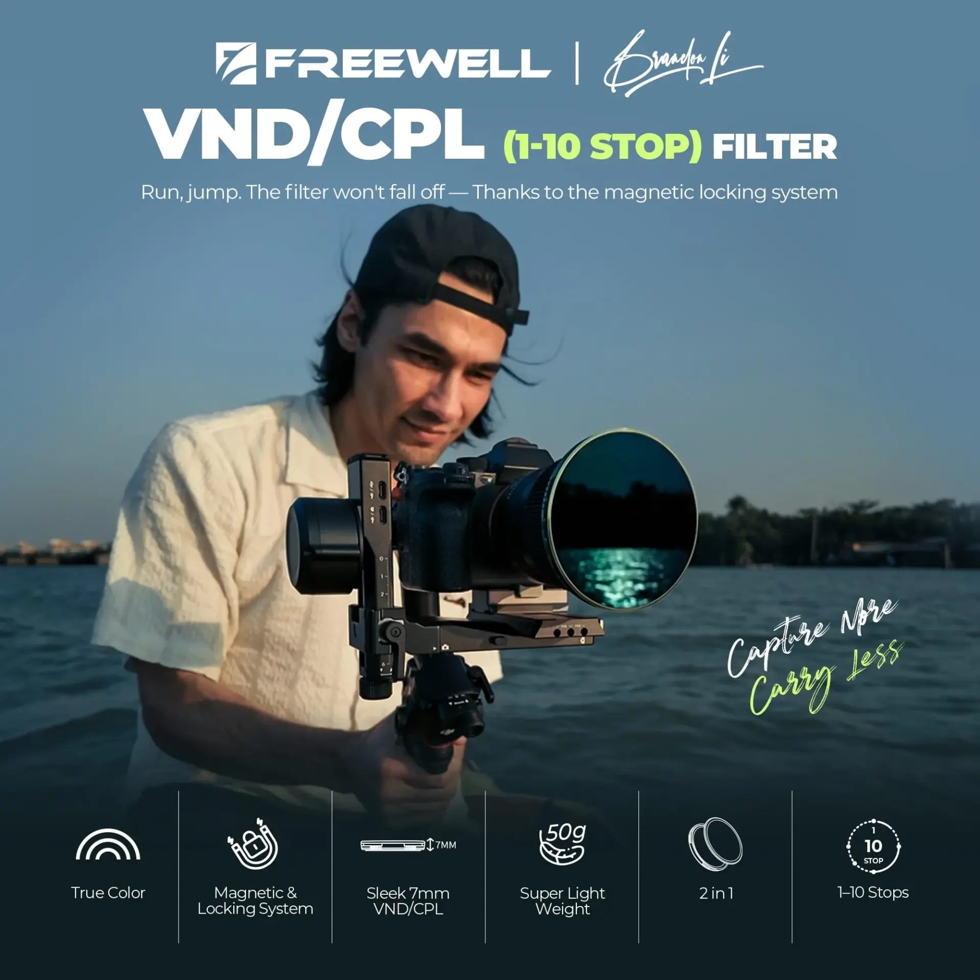Freewell Brandon Li Variable ND/CPL Basic Kit - 82mm