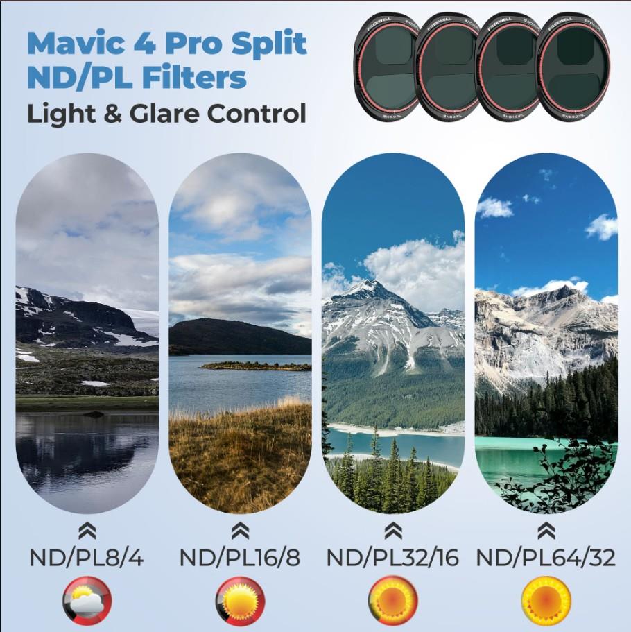 Freewell DJI Mavic 4 Pro Filters Mega 12 Pack