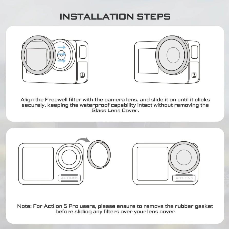 Freewell DJI Osmo Action 5 Pro ND1000