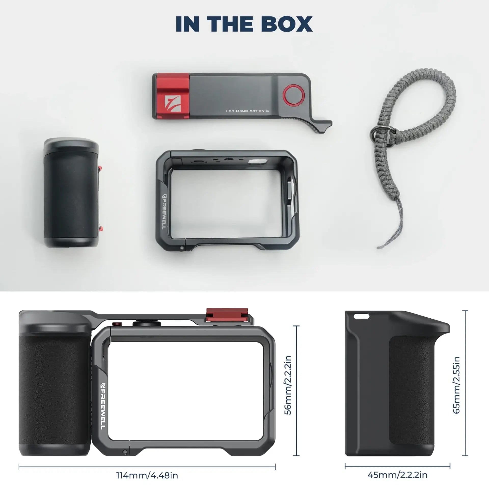 Freewell DJI Osmo Action 6 Creator Pro Cage