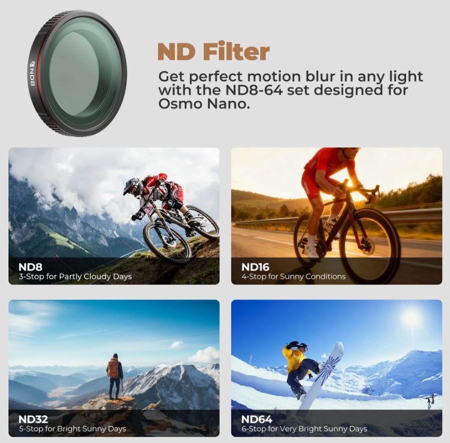 Freewell DJI Osmo Nano Mega Filter Kit – 12 Pack