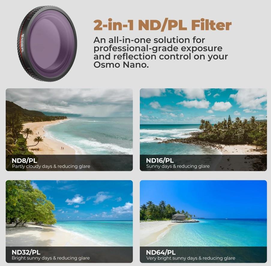 Freewell DJI Osmo Nano Mega Filter Kit – 12 Pack