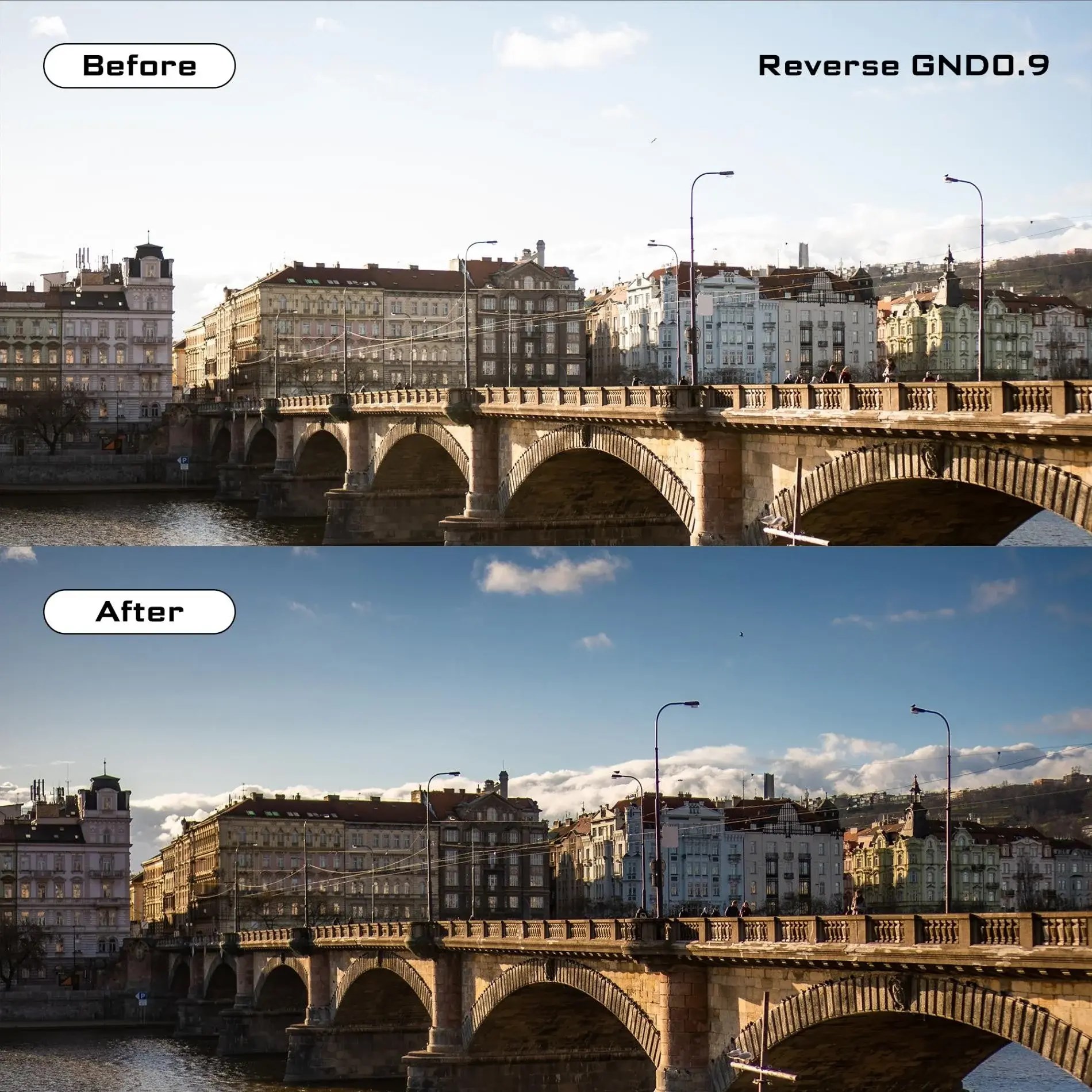 Freewell Eiger Matte Box Gradient GND0.9 Reverse Edge Filter