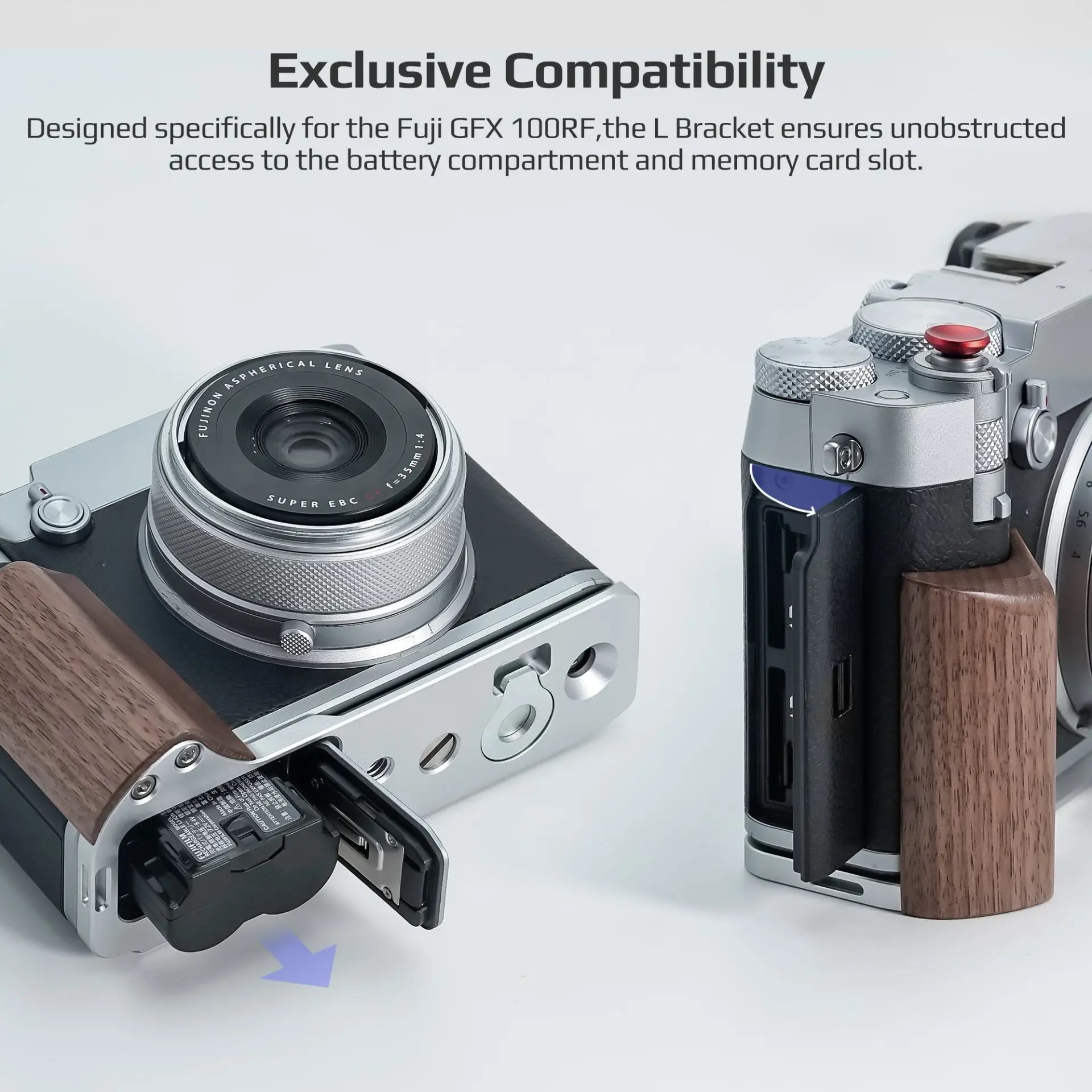 Freewell Fuji GFX100RF L Bracket Premium Grip