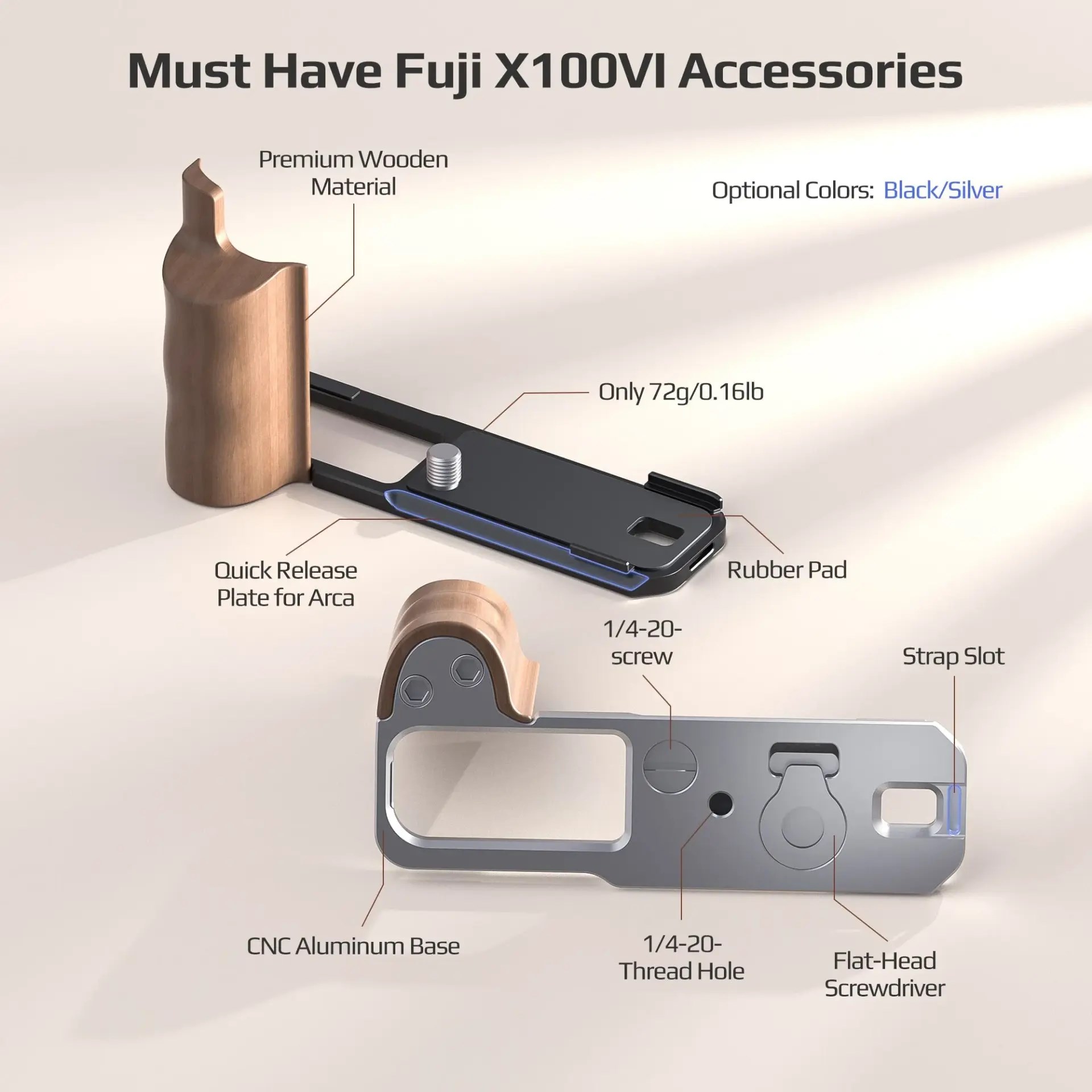 Freewell Fuji X100VI L Bracket Premium Grip