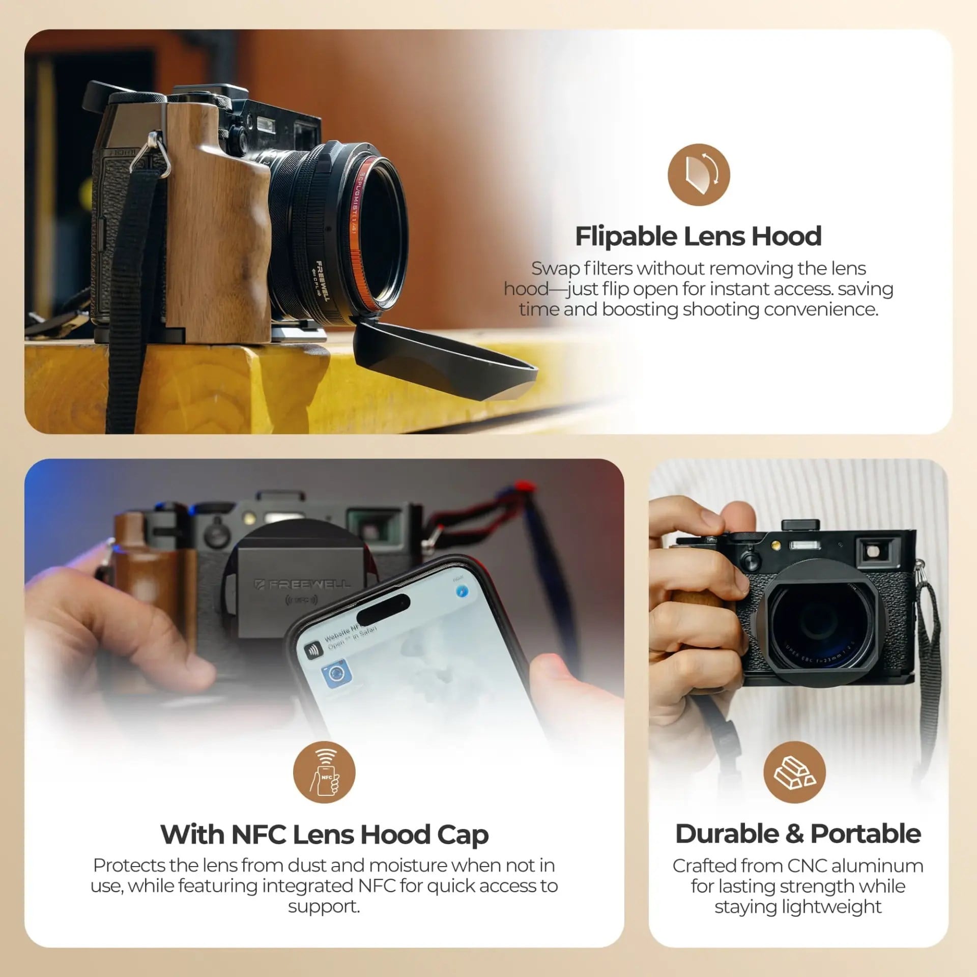 Freewell Fuji X100VI Real Lens Hood