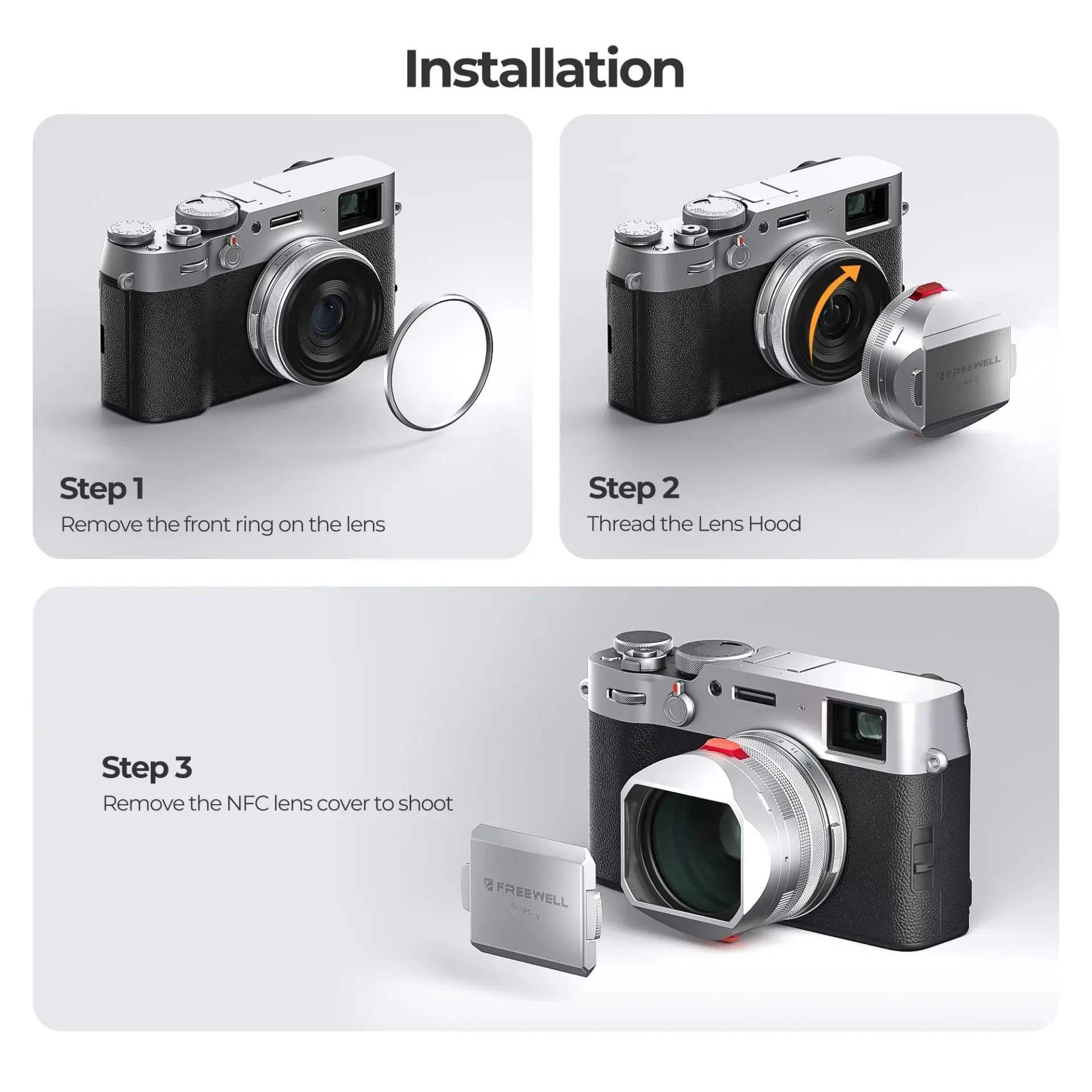 Freewell Fuji X100VI Real Lens Hood