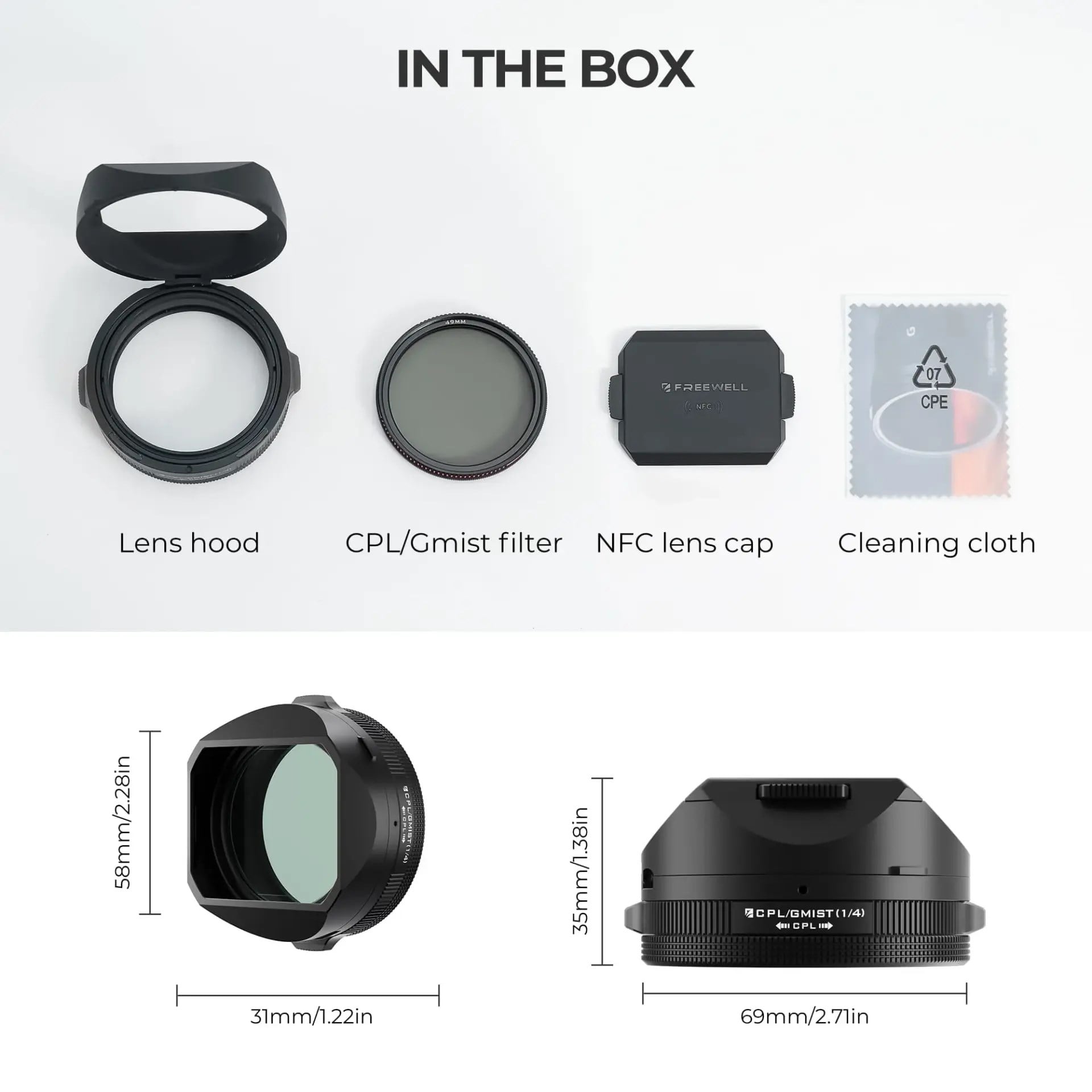 Freewell Fuji X100VI Real Lens Hood