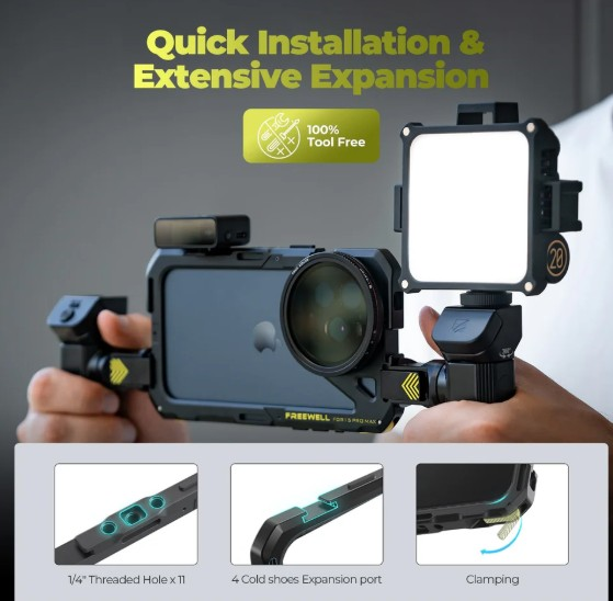 Freewell Genius Rig Cage for iPhone 17 Pro Max