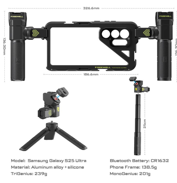 Freewell Genius Rig Cage for Samsung Galaxy S25 Ultra