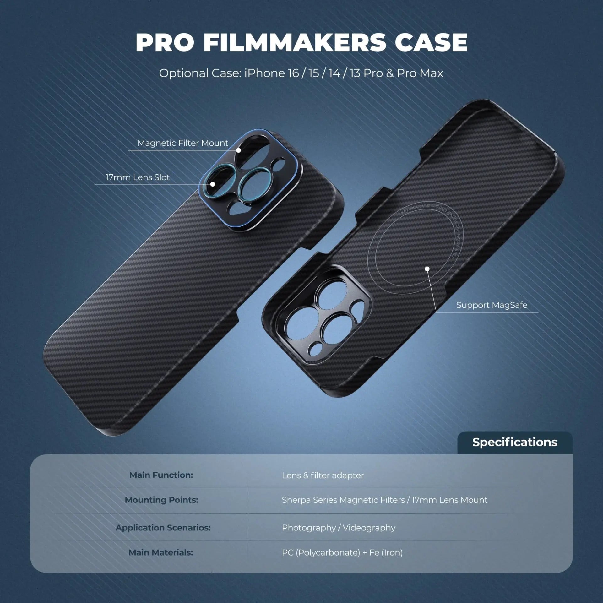 Freewell iPhone 16 Pro Max Filmmaker Case