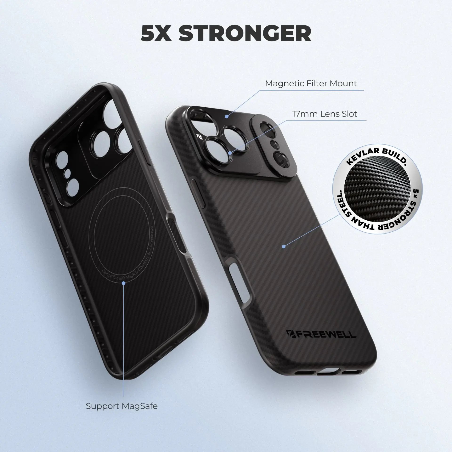 Freewell iPhone 17 Pro Pro Filmmaker Kevlar Kılıf