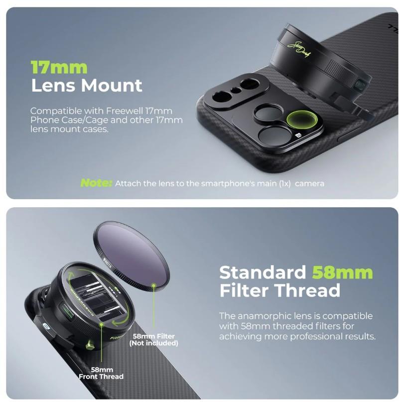 Freewell Steven Divish 1.33x Pro Cine Anamorphic 3 in 1