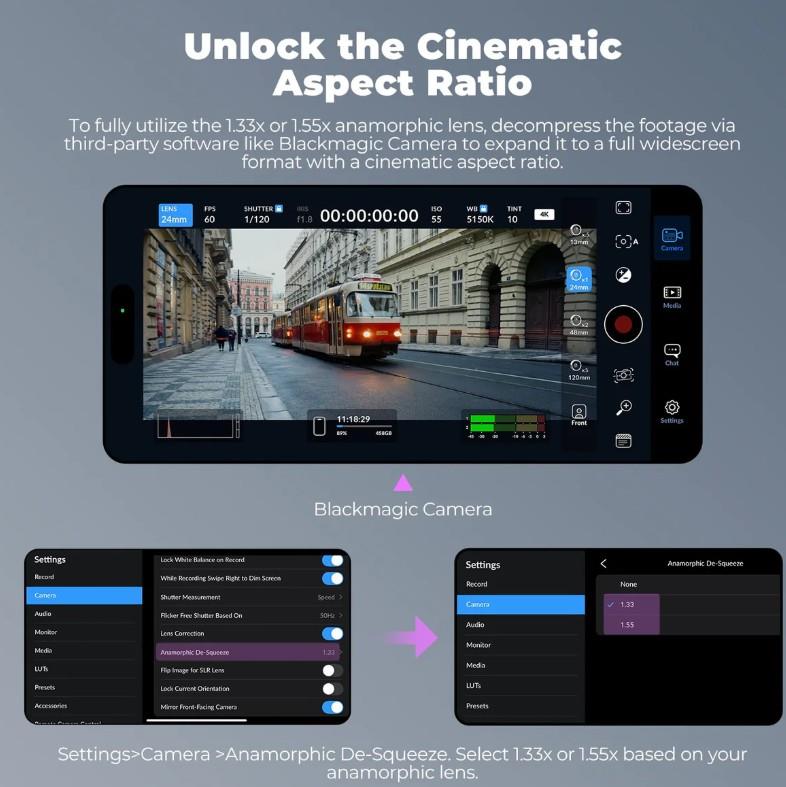 Freewell Steven Divish 1.33x Pro Cine Anamorphic 3 in 1