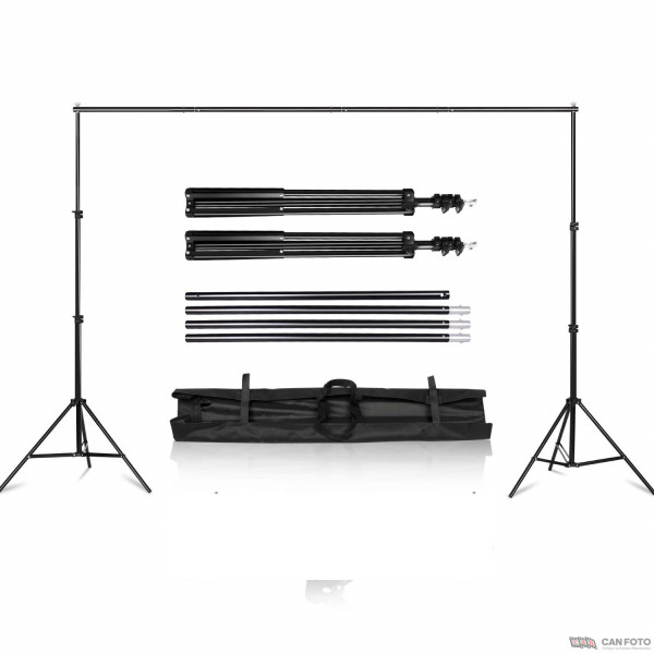 GDX BM400 3'lü Paraflaş Set + Seyyar Fon Perde 3x3 Metre