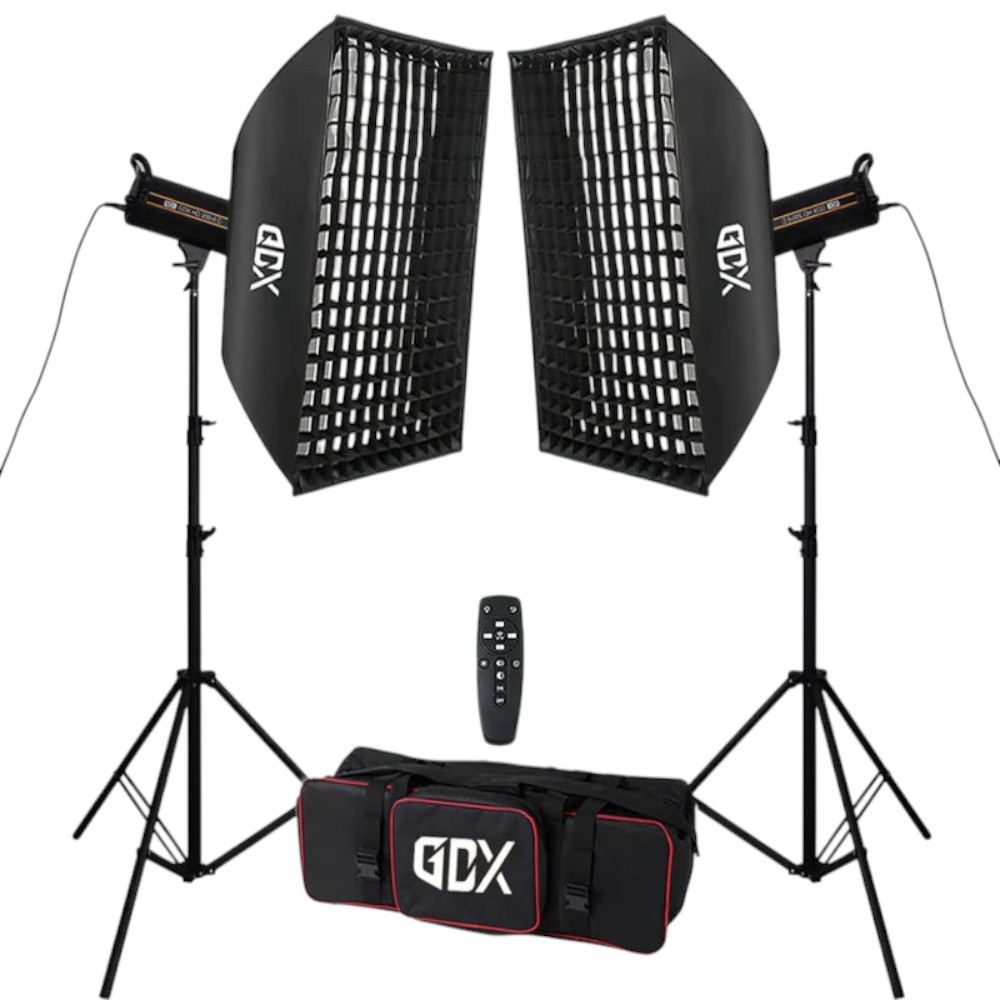 GDX HD-120II C BiColor 2'li Işık Seti 120W Fotoğraf ve Video LED Işığı
