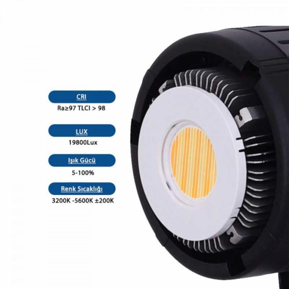 Gdx HD-120II C BiColor 2'li Işık Seti 120W Fotoğraf ve Video LED Işığı