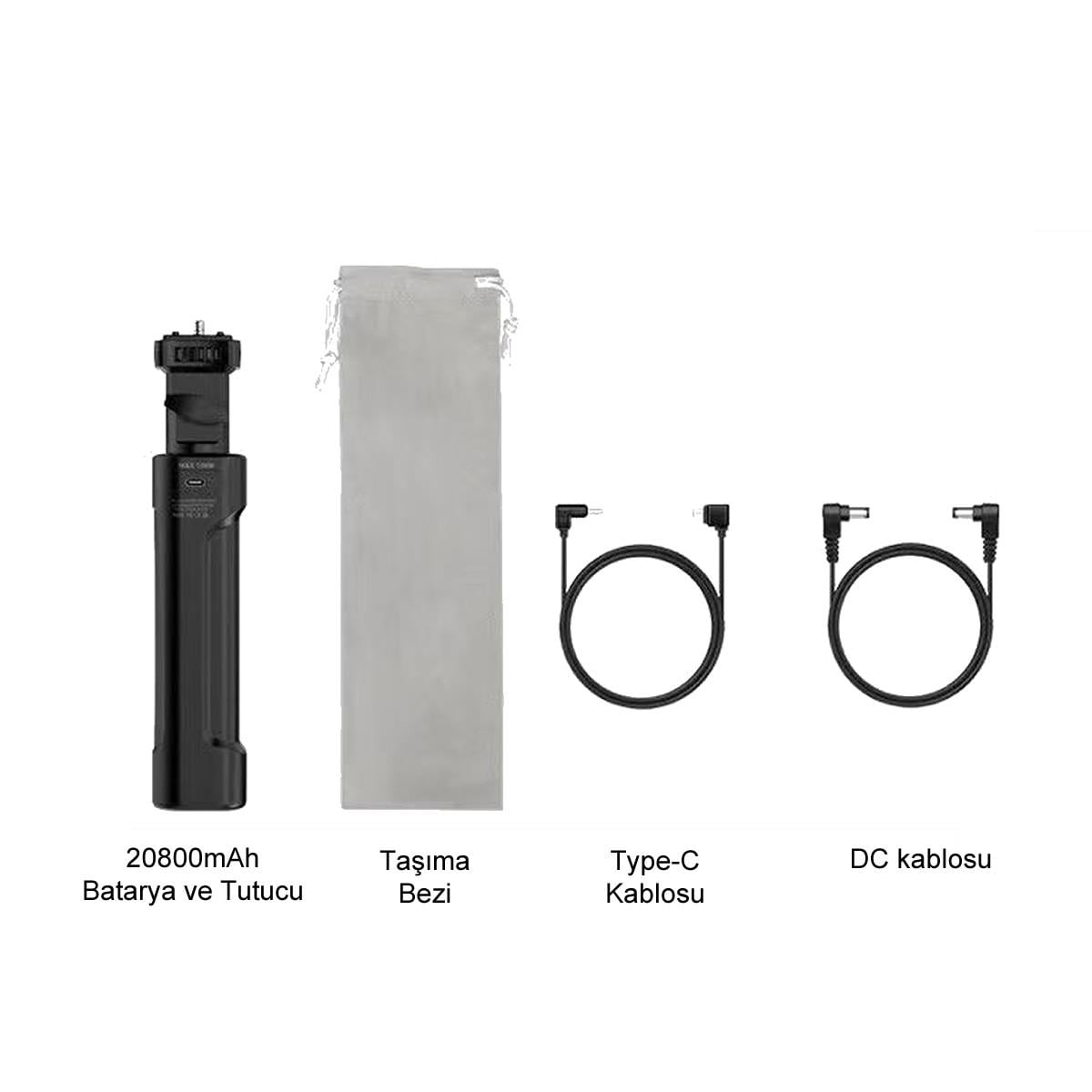 Gdx ML100W Bicolor Video Led Sürekli Işık + El Tipi Powerbank Tripod Batarya