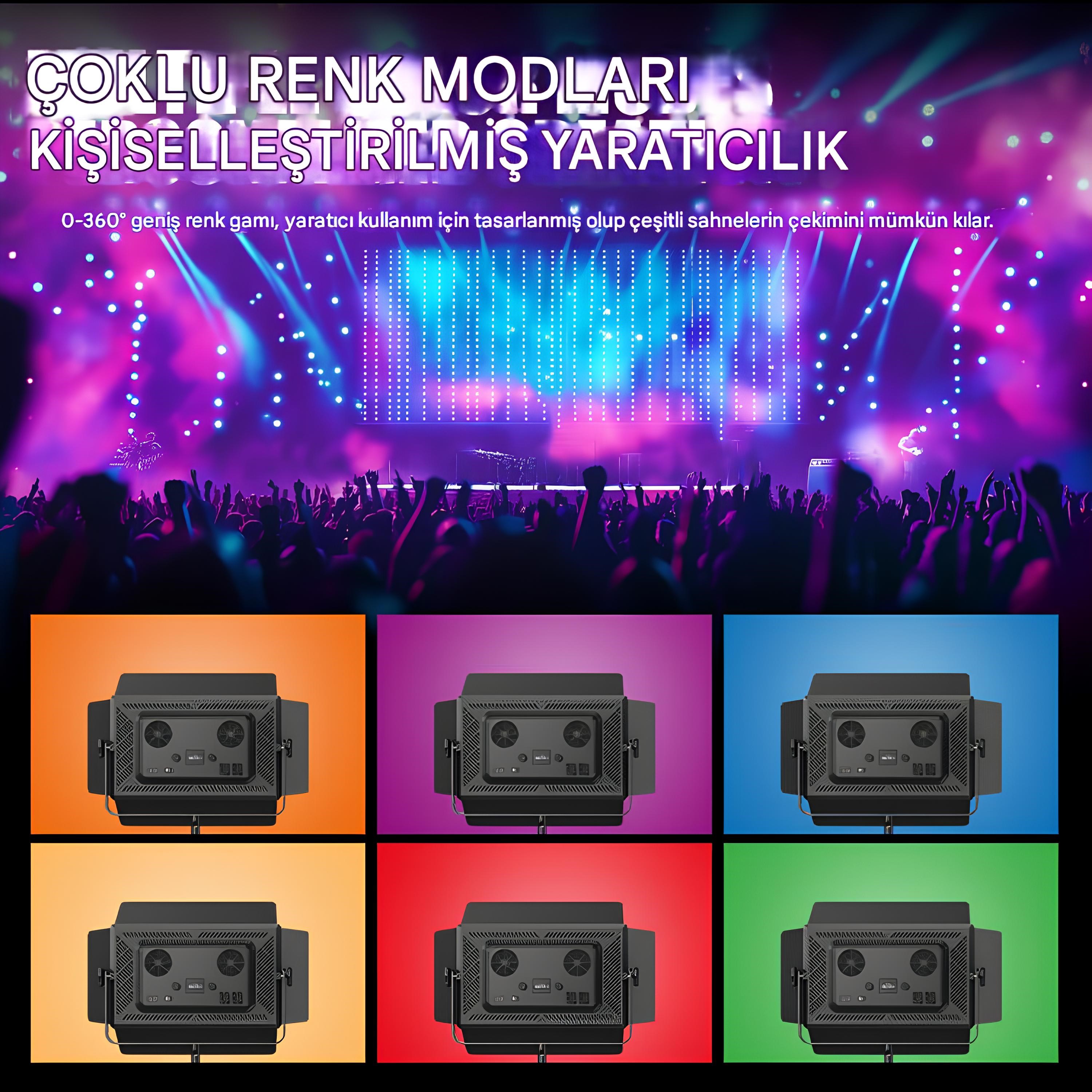 GDX P750R II RGB LED Video Işığı 2’li Set
