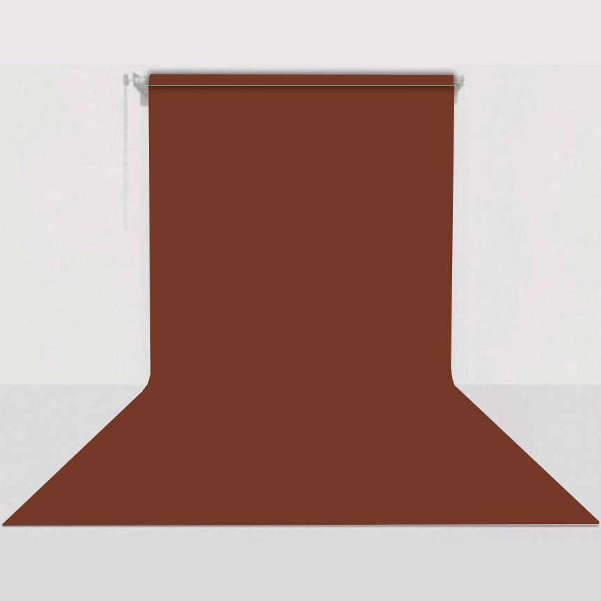 GDX Sabit (Tavan & Duvar) Kağıt Sonsuz Stüdyo Fon Perde (Chestnut) 2.70x11 Metre