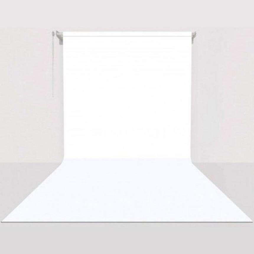 GDX Sabit (Tavan & Duvar) Kağıt Sonsuz Stüdyo Fon Perde (White/Beyaz) 2.70x11 Metre