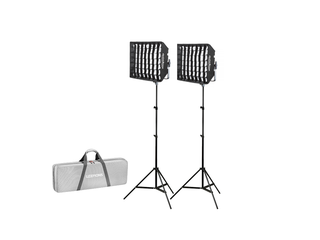 Godox LP600R K2 RGB 2'li Softboxlı Panel LED Işık Kiti