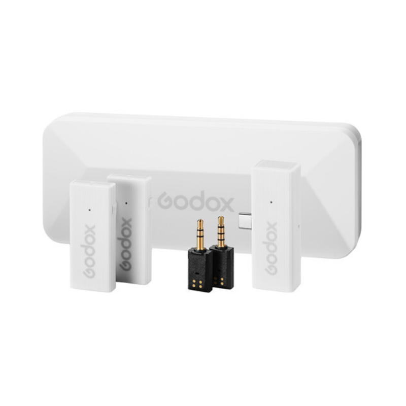 Godox MoveLink Mini Kablosuz Mikrofon Kit2 (Type-C Uyumlu/Beyaz)