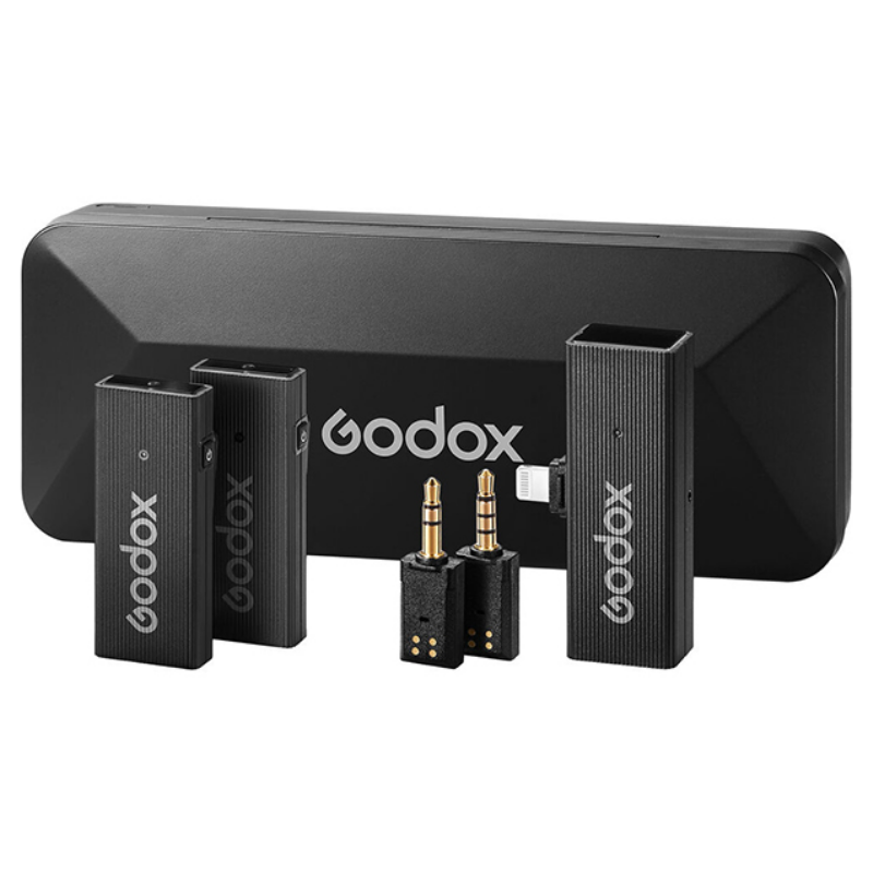 Godox MoveLink Mini Kablosuz Mikrofon Kit2 (Apple Uyumlu/Siyah)