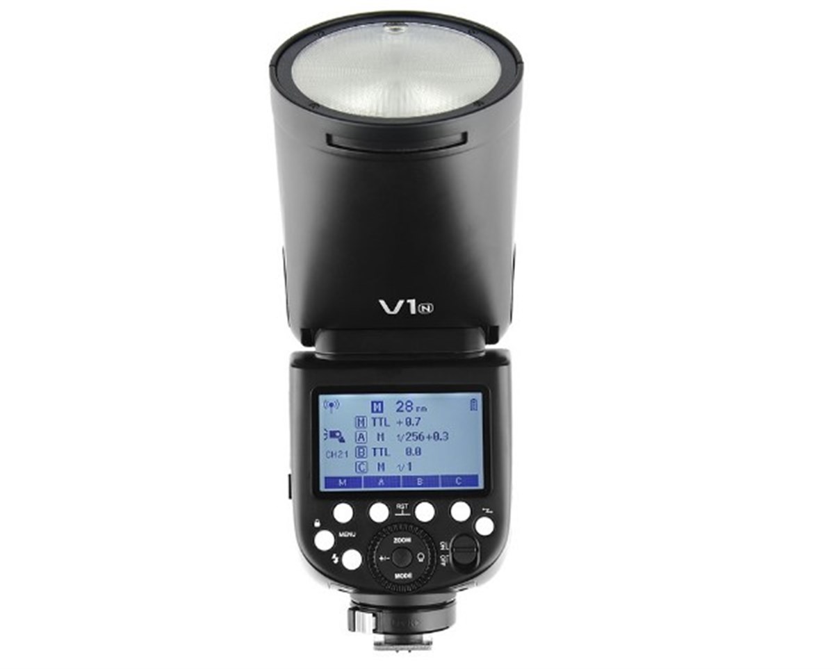Godox V1 Nikon Uyumlu Yuvarlak Kafa Flaş