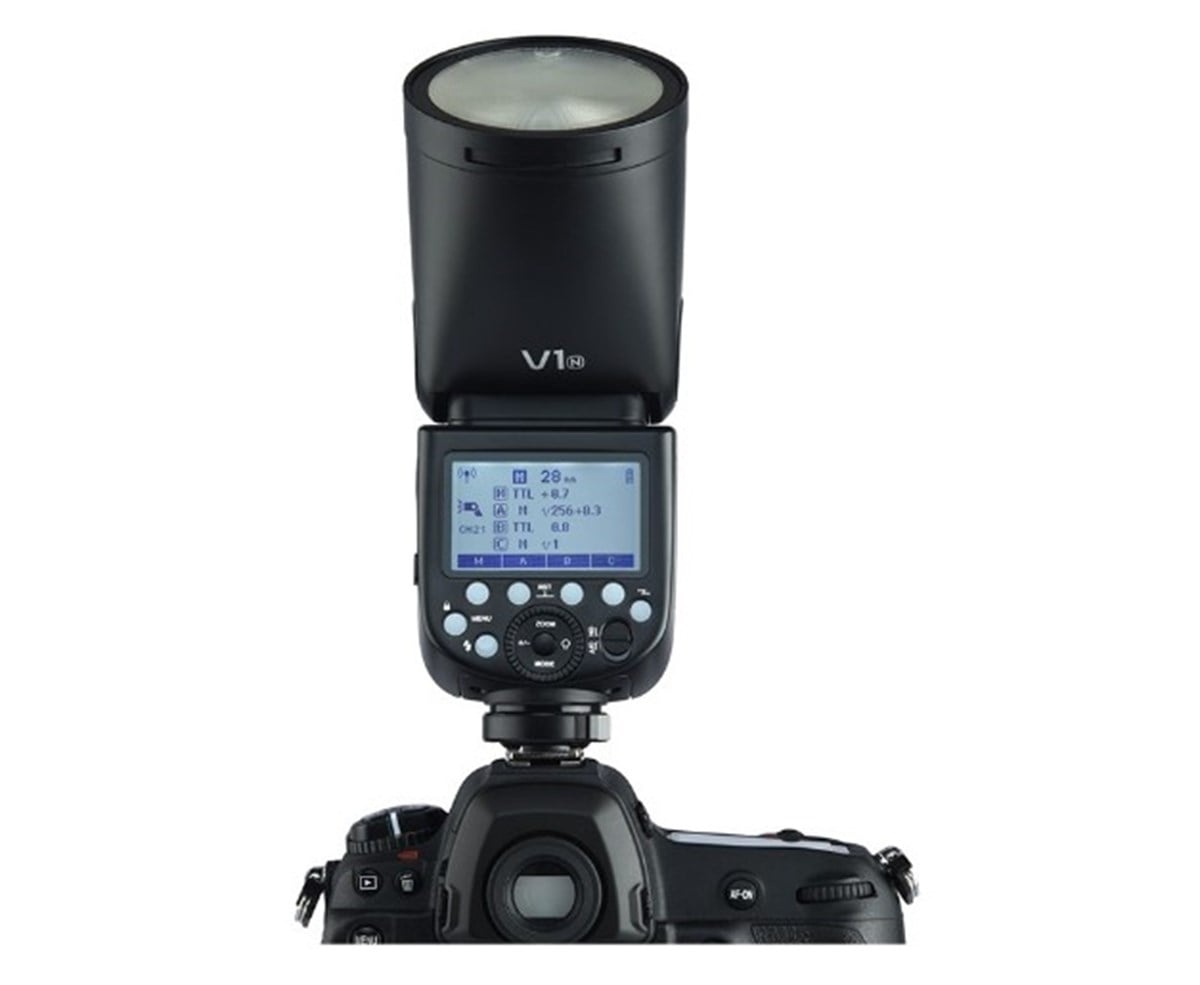 Godox V1 Nikon Uyumlu Yuvarlak Kafa Flaş