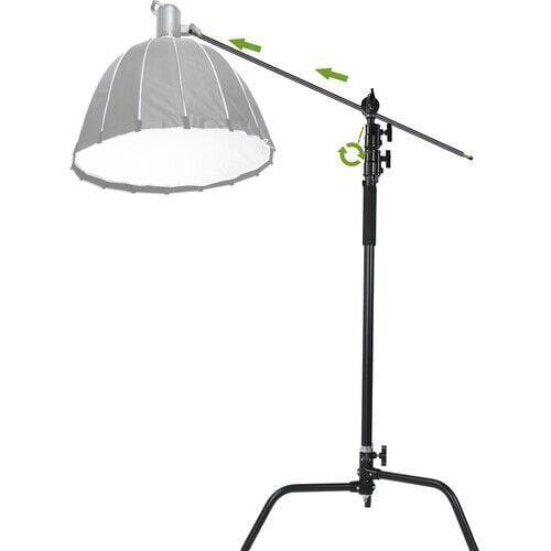GVM C320 320cm C-Stand & Grip Arm Kit(130cm) (Siyah)