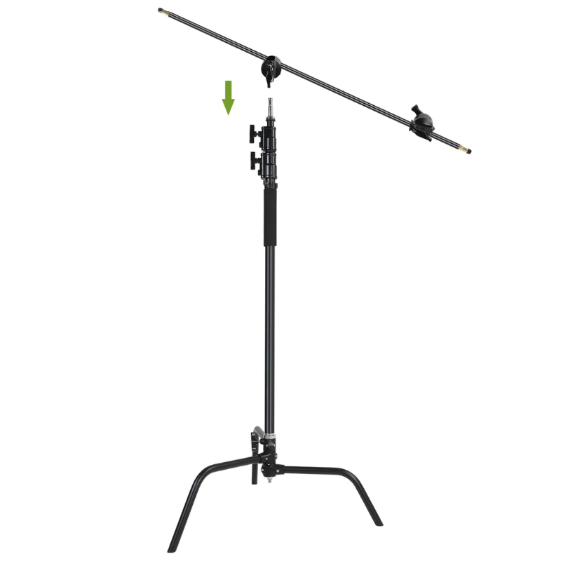 GVM C320 320cm C-Stand & Grip Arm Kit(130cm) (Siyah) 