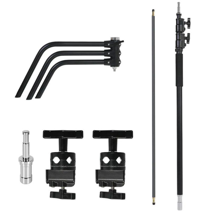 GVM C320 320cm C-Stand & Grip Arm Kit(130cm) (Siyah) 