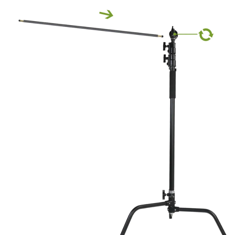 GVM C320 320cm C-Stand & Grip Arm Kit(130cm) (Siyah) 