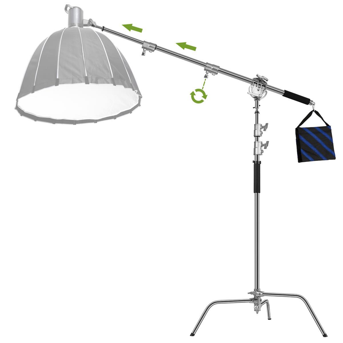 GVM C360 10.5' Turtle Base C-Stand and Cross Arm Boom Kit