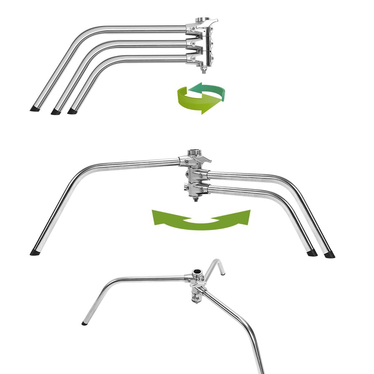 GVM C360 10.5' Turtle Base C-Stand and Cross Arm Boom Kit