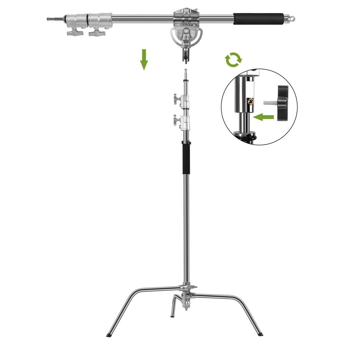 GVM C360 10.5' Turtle Base C-Stand and Cross Arm Boom Kit