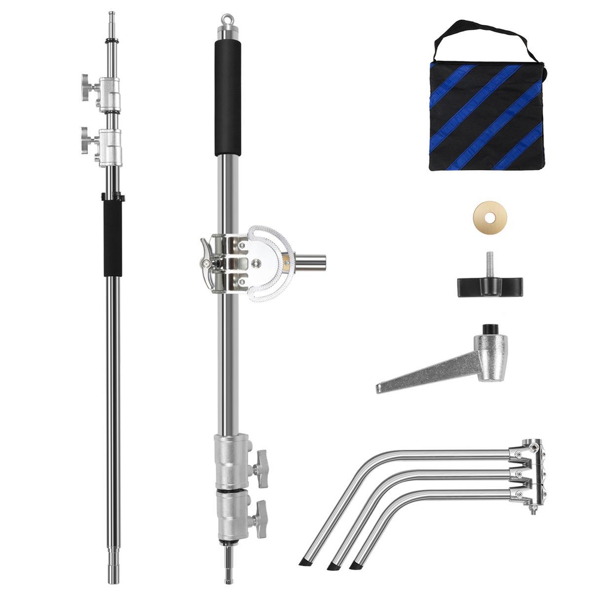 GVM C360 10.5' Turtle Base C-Stand and Cross Arm Boom Kit