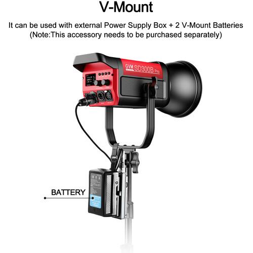 GVM Pro SD300B 300W Bi-Color LED Video COB Spotlight